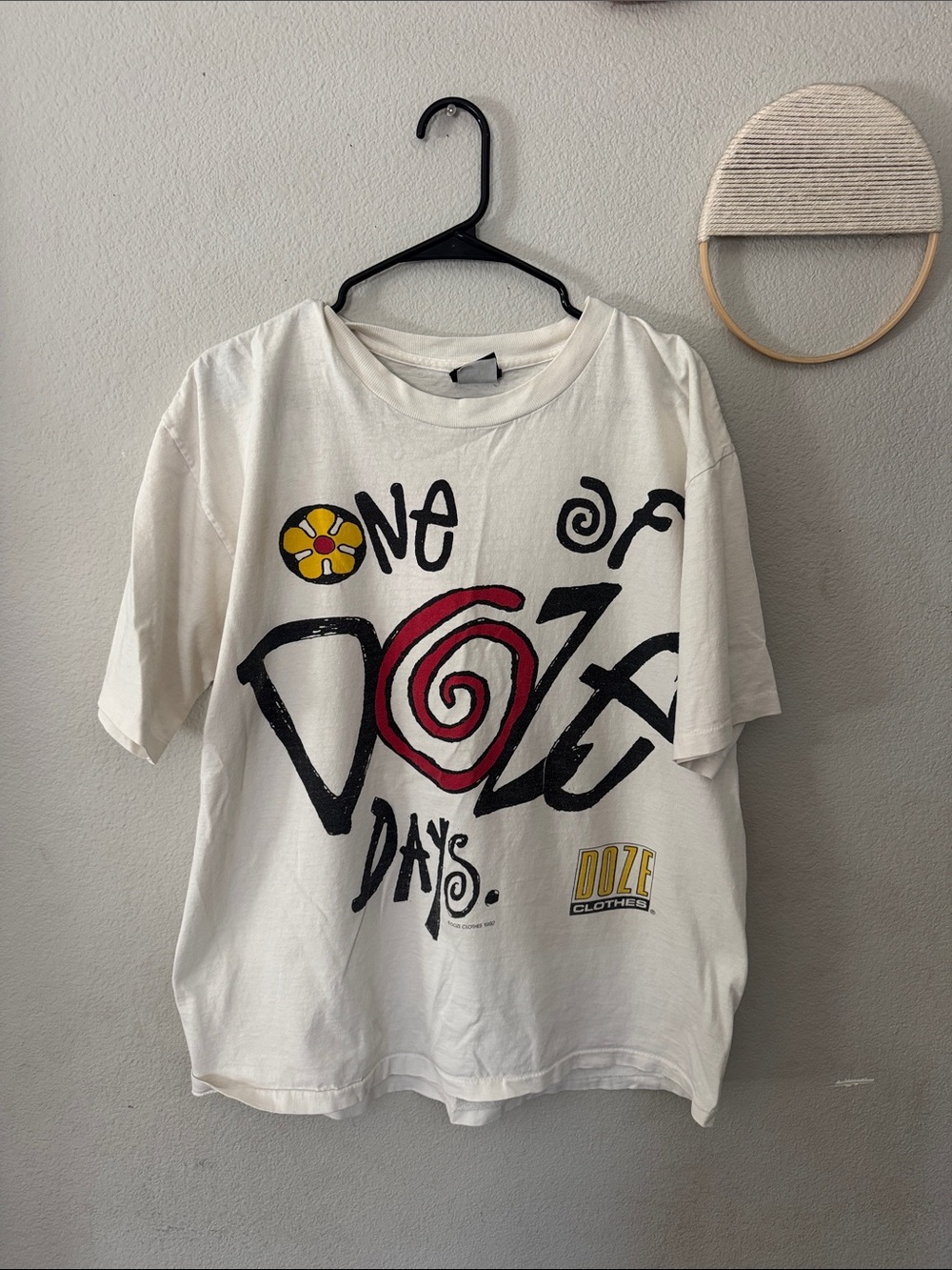 White 'One of Doze Days' Graphic Short Sleeve Tee
